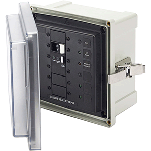 Blue Sea 3118 120v Ac Elci + 2 Blank Panel Enclosure