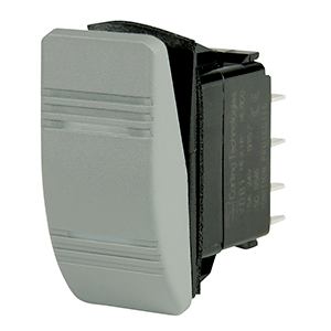 Bep Contura Switch Dpst Gray On/on 2 Amber Led