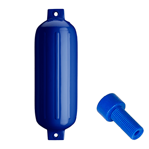 Polyform G-5 Twin Eye Fender 8.8" X 26.8" Cobalt Blue W/air