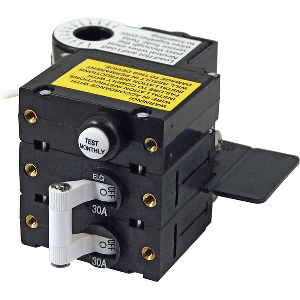 Blue Sea 3106100 Elci Main Circuit Breaker 30a 120v