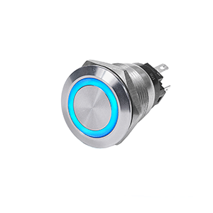 Blue Sea 4161 Ss Push Button Switch 10a Off-(on) Blue