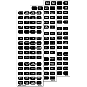 Blue Sea 7870 Emergency Vehicle Label Set
