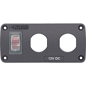 Blue Sea 4364 Accessory Panel 15a Breaker & 2 Blank