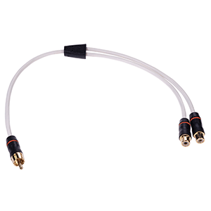 Fusion Performance Rca Cable Splitter - 1 Male To 2 Female