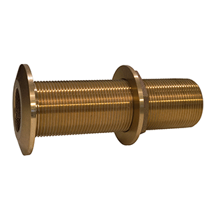 Groco 1 1/2" Bronze Extra Long Thru-hull Fitting With Nut