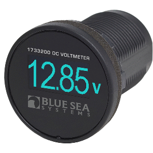 Blue Sea 1733200 Mini Oled Dc Voltage Meter Blue