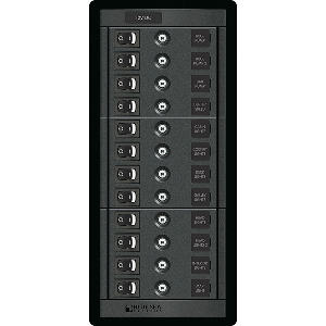 Blue Sea 1461 12 Position Circuit Breaker Panel 12v 120a