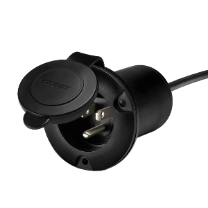 Guest Ac Universal Plug Holder Black