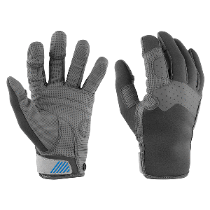 Mustang Traction Closed Finger Gloves Med Gray-blue