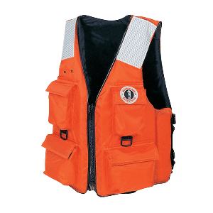 Mustang 4-pocket Flotation Vest Xxl Orange