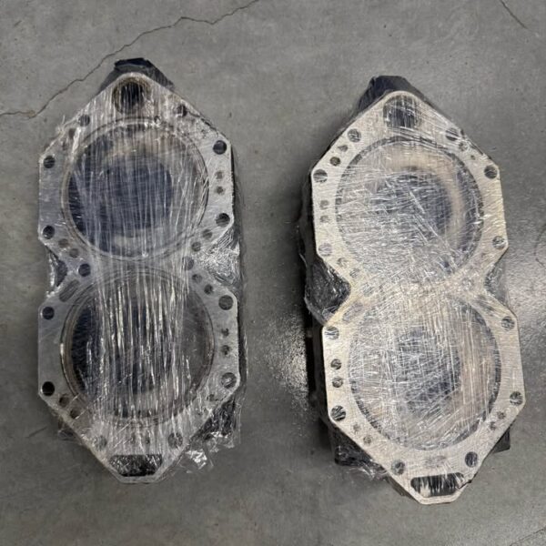 Evinrude 115 HP V4 cylinder head detail used good condition