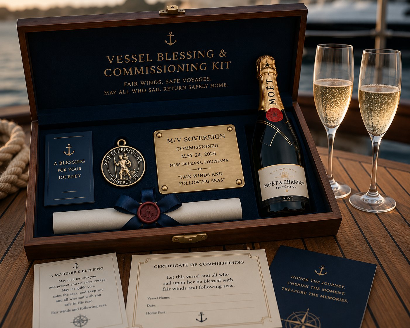 Ishkeesh Vessel Blessing and Commissioning Kit — open box