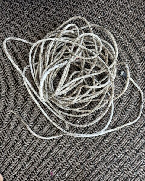 Simrad radar cable full length showing clean cut end
