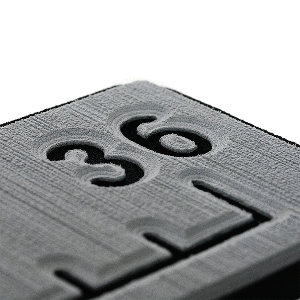 Seadek 36" Routed Ruler - 6mm Brushed Storm Gray/black
