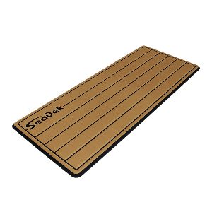 Seadek 14" X 36" 20mm Small Teak Helm Pad Mocha/black