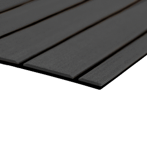 Seadek 40x80" 6mm Sheet Teak Brushed Dark Gray/black