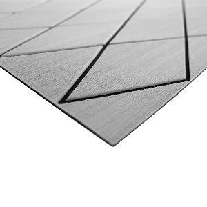 Seadek 40x80" 6mm Sheet Two Color Diamond Storm Gray/black