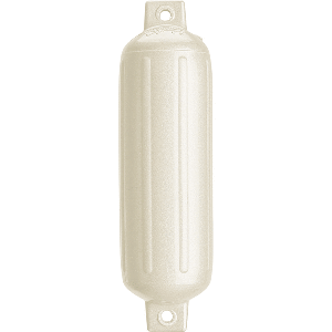 Polyform G-4 Twin Eye Fender 6.5" X 22" Metallic White