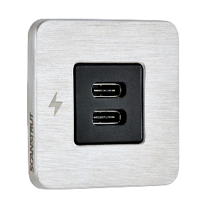 Scanstrut Tile Usb-c/usb-c Interior Chager Socket 12/24v