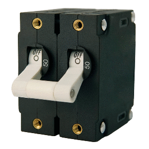 Egis A Series White Toggle Panel Mount Circuit Breaker