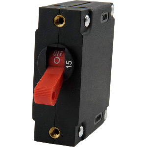 Egis A Series Red Toggle  Panel Mount Circuit Breaker