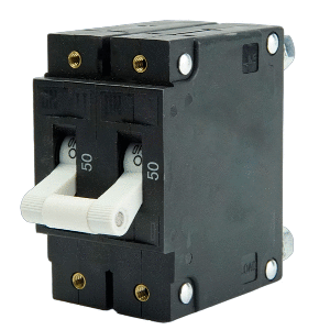 Egis C Series White Toggle Panel Mount Circuit Breaker