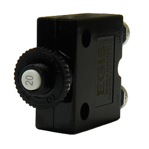 Egis 20a Push Button Panel Mount Circuit Breaker Screw