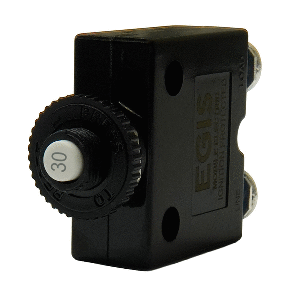 Egis 30a Push Button Panel Mount Circuit Breaker Screw
