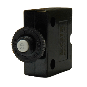 Egis 30a Push Button Panel  Mount Circuit Breaker Spade