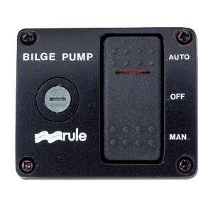 Rule Deluxe 3 Way Panel Rocker Rocker Switch F/ Auto Float