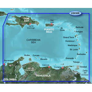 Garmin Bluechart G3 Hxus030r  Southeast Caribbean Microsd