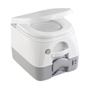 Dometic 972 Portable Toilet Gray - 2.6 Gallon