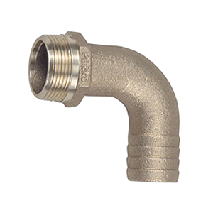Perko 1 1/4" Pipe To Hose Adapter 90 Degree Bronze