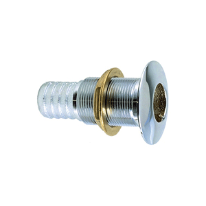 Perko 1-1/2" Thru-hull Fitting F/ Hose Chrome Plated Bronze
