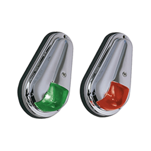 Perko 12v Vertical Mount Side Lights Chrome Plated Brass
