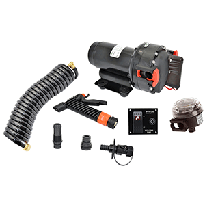 Johnson Pump Aqua Jet 5.2 Gpm Wash Down Pump Kit W/ Hose 24v