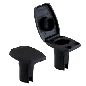 Attwood Oval Base For Angled Pole 2-pin Black