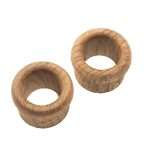 Whitecap Teak Finger Pull 5/8" Barrel 2 Pk