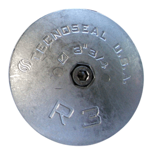 Tecnoseal R3al Rudder Anode Aluminum 3-3/4" Diameter