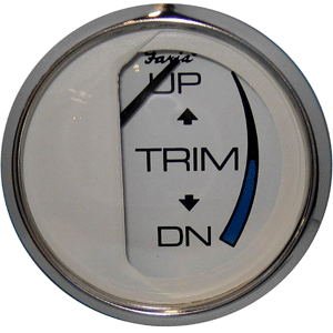 Faria Chesapeake White Ss 2" Trim Gauge Merc Mariner