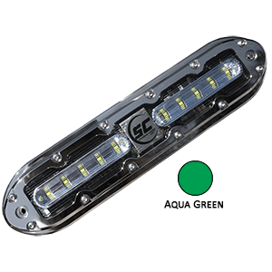 Shadow-caster Aqua Green 10  Led Underwater Light W/20 Ft