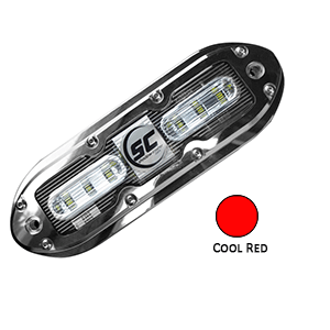 Shadow-caster Cool Red 6 Led Underwater Light W/20 Ft