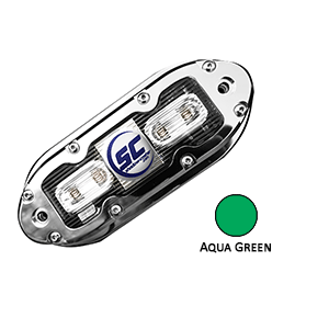 Shadow-caster Aqua Green 4  Led Underwater Light W/20 Ft