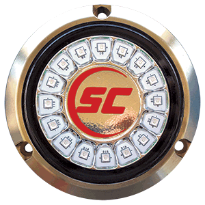 Shadow-caster Cool Red Single Color Underwater Light 16 Leds