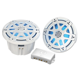 Poly-planar Ma-oc8 8" Round Waterproof Blue Led Lit