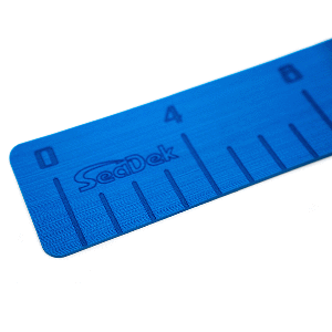 Seadek 4" X 36" 3mm Fish Ruler W/ Laser Logo Bimini Blue