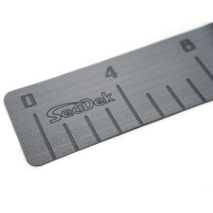Seadek 4" X 36" 3mm Fish Ruler W/ Laser Logo Storm Gray