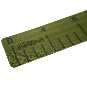 Seadek 4" X 36" 3mm Fish Ruler W/ Laser Logo Olive Green