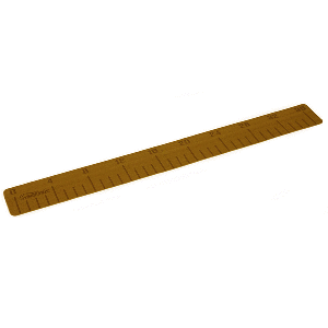 Seadek 4" X 36" 3mm Fish Ruler W/ Laser Logo Mocha Brushed