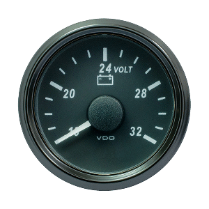 Vdo Singleviu 52mm (2-1/16") Voltmeter F/ 24 Volt System